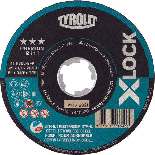 TYROLIT X-Lock Cutting Wheel Premium Type 34411630 1 piece