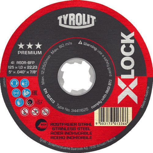 TYROLIT X-Lock Cutting Wheel Premium Type 34411626 1 piece