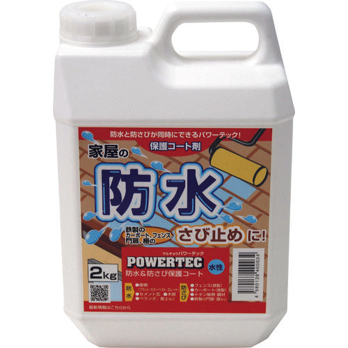 Power Tech Waterproof Paint Waterproof and Rust-Proof Protective Coating (Water-Based) Transparent 2kg 17593 1 pc