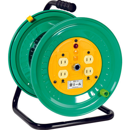 NICHIDO 空リール 100V コンセント4個付 NDN-04 1 台
