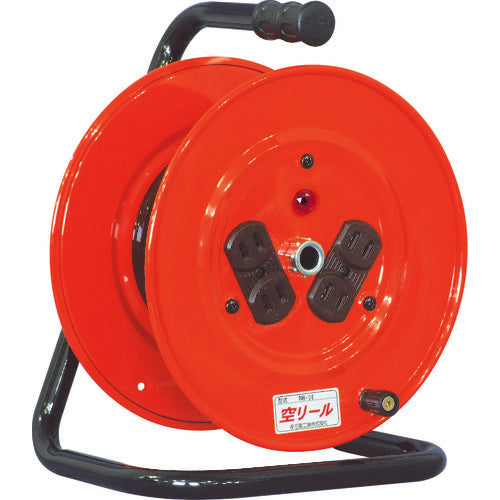 NICHIDO 空リール 100V コンセント4個付 NR-04 1 台