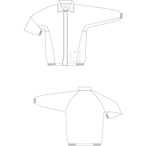 Midori Anzen IEC Standard Compliant Clean Jacket VEYG201W 3L VEYG201W-3L 1 piece