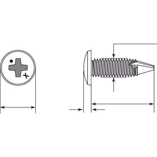 MIYAGAWA 薄板専用ドリルねじ薄バインド バリスター 4X13 33本入 MX120-13-PC1 1 袋