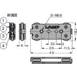SUGATSUNE (190045762)MLG−20Cマルチローラーリニアガイドキャリッジ MLG-20C 1 個
