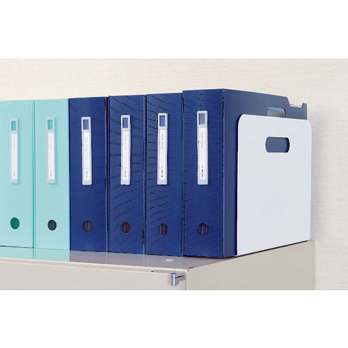 LIHIT Bookend Wide Type (with Magnet) White A7352-0 1 piece