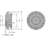 SUGATSUNE (210044045)MPG−22金属粉入り膜付グロメット MPG-22 1 個