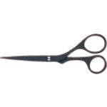 PLUS 34931) Stainless Steel Scissors SC-165F Black SC-165F 1 pc