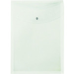 プラス 88274)ポケット付エンベロープ 縦型マチ付 クリア FL-120CH CL 1 枚