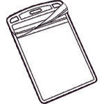 JTX 192239) Name Badge Replacement Case C Business Card Type Vertical 10 Sheets B077J B077J 1 PK