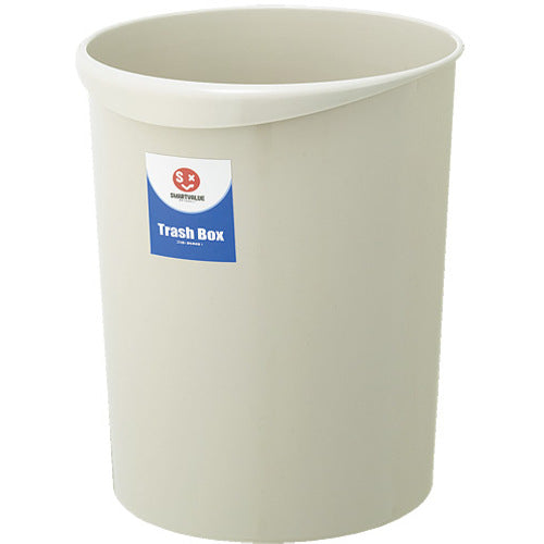 JTX 830383) Round trash can with handle, 18.3L, gray N153J-G N153J-G 1 unit