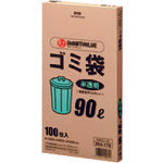JTX 354172) Garbage Bags HD Semi-transparent 90L 100 pieces N045J90 N045J-90 1 box
