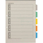 JTX 381297)再生インデックスA4S 5色5山10組 D137J−5Y D137J-5Y 1 PK