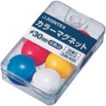JTX 330433) Color magnet 30mm mixed color 10 pieces B160J-M B160J-M 1 box