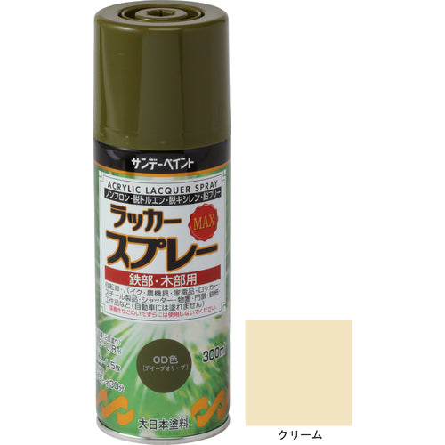 선데이 페인트 래커 스프레이 MAX 크림 300M 268108 1 개