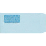 JTX 830345) Window envelopes, long 3, blue, 100 sheets, with tape, P029JB P029J-B 1 PK