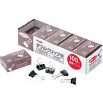 플러스 35582) 더블 클립 CP-104-10P 중 검정 100개 CP-104-10P 1 PK