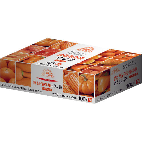 サニパック スマートキッチン保存袋M 箱入り100枚 KS10 1 箱
