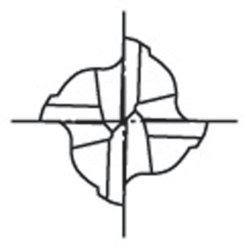 OSG Carbide End Mill WX 4-Flute Short 10 3013100 WX-EMS-10 1 piece