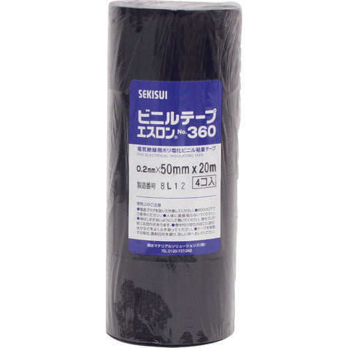 Sekisui Eslon Tape #360 50 x 20 Black V360K5N 1 roll