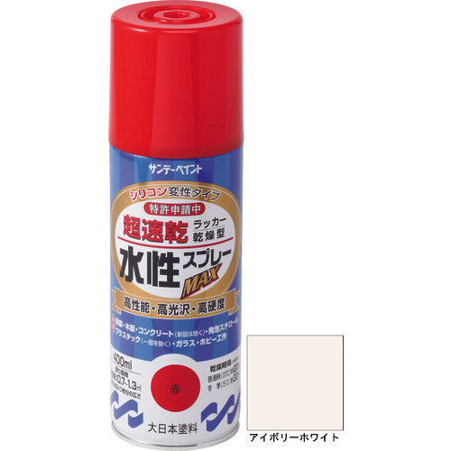 선데이 페인트 수성 래커 스프레이 MAX 400ml 아이보리 화이트 262106 1 개