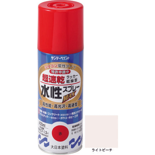 선데이 페인트 수성 래커 스프레이 MAX 400ml 라이트 피치 262489 1 개