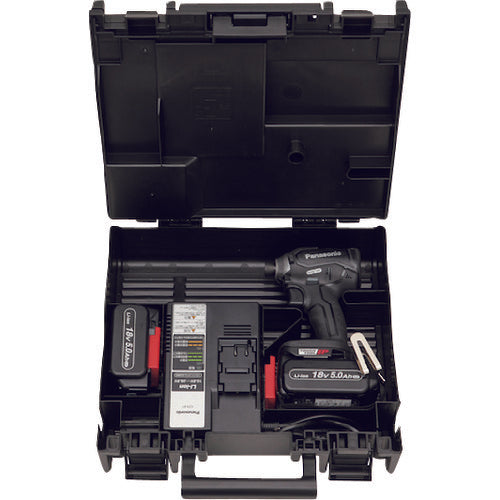 Panasonic デュアル インパクトドライバー 18V 5.0Ahセット 黒 EZ76A1LJ2G-B 1 台