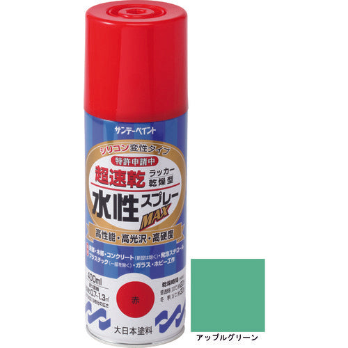 선데이 페인트 수성 래커 스프레이 MAX 400ml 애플 그린 262137 1 개