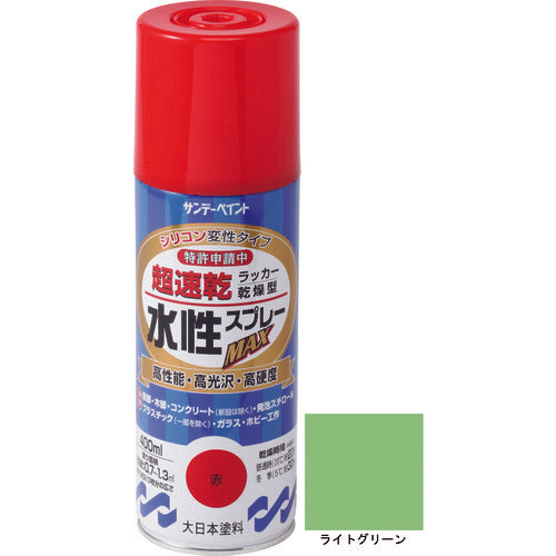 선데이 페인트 수성 래커 스프레이 MAX 400ml 라이트 그린 262465 1 개