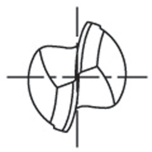 OSG Carbide Ball End Mill, 2-Blade, Ball Radius 6mm, Blade Diameter 22mm, 84712, MG-EBD-R6, 1 Piece