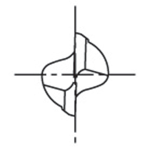 OSG High Speed Square End Mill 2-Blade Short Blade Diameter 37mm Shank Diameter 32mm 80047 EDS-37 1 piece