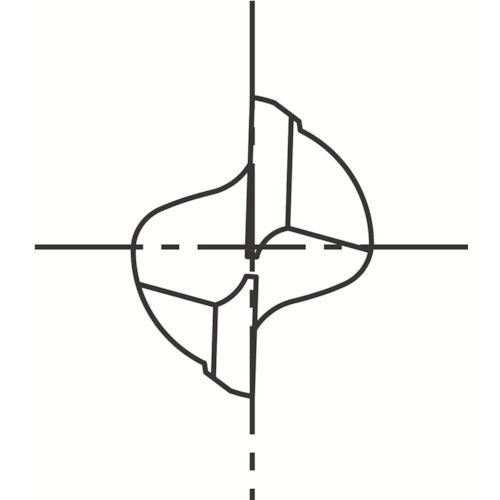 OSG ハイススクエアエンドミル 2刃キー溝用 OL1 刃径6mm シャンク径8mm 80672 EKD-OL1-6 1 本