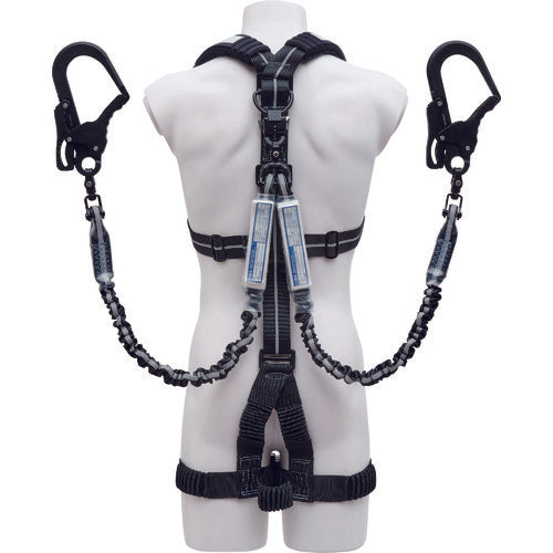 KH ハーネス型墜落制止具(ベルトなし・ランヤード2本) じゃばらストレッチハーネスI型+2丁掛けランヤード セット IPGSLTPWS2 1 本