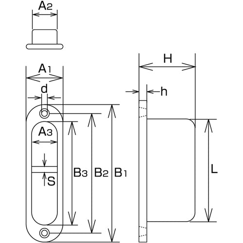 水本 ステンレス 埋込みフック チェーン径6〜8mm用 B-148 1 個