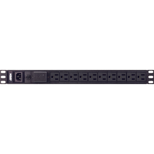 ATEN Power Strip 10 Port Basic PDU 15A (Max) NEMA 5-15R x 10 Ports with Surge Protection PE0110SA 1 Unit