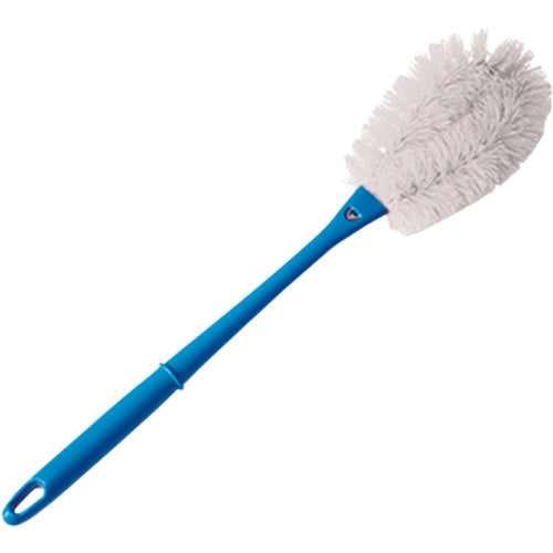BURRTEC Barcute Handled Scrubber, Large Size, White, Handle (Blue) BCTABH-LW 63305001 1 pc