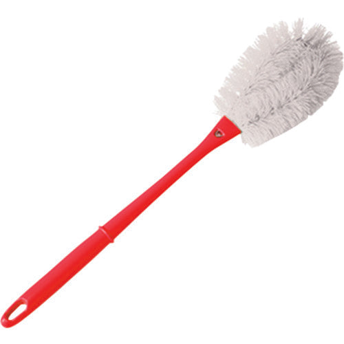 BURRTEC Barcute Handled Scrubber, Large Size, White, Handle (Red) BCTARH-LW 63205001 1 pc