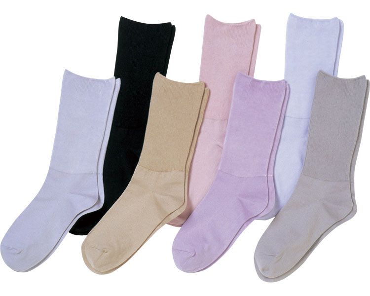 Easy socks for women, for spring and summer (cotton blend) / 3950 Black 1 pair
