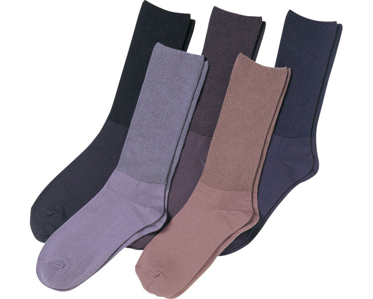 Easy socks for men, for spring and summer (cotton blend) / 5950 dark brown, 1 pair