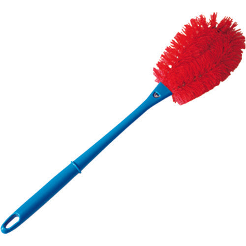BURRTEC Barcute Handled Scrubber, Medium Size, Hard Red, Handle (Blue) BCTABH-MHR 63306101 1 pc