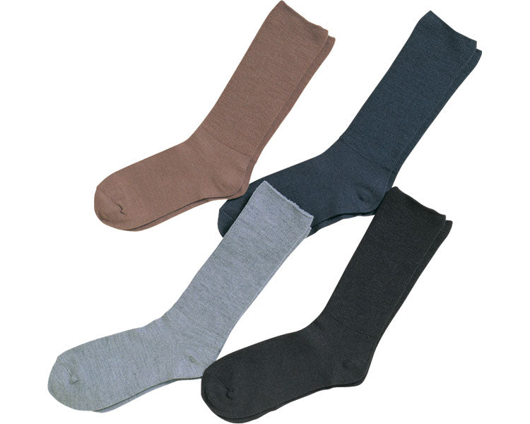 Easy socks for men, for autumn and winter (wool blend) / 5900 Black 1 pair