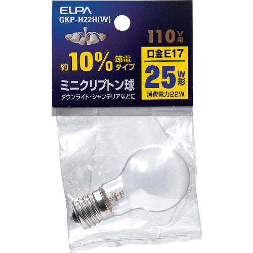 ELPA 미니 크립톤 구 GKP-H22H(W) 1개