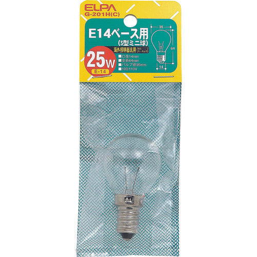 ELPA E14S Mini 25W G-201H(C) 1 unit