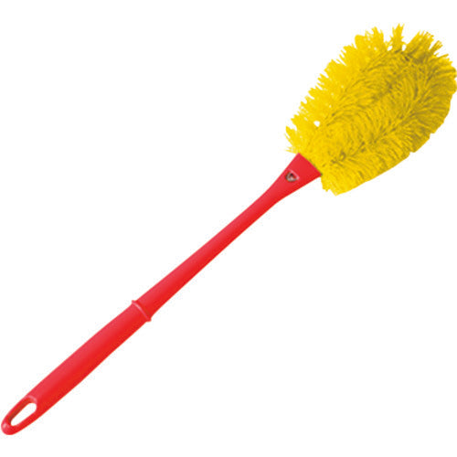 BURRTEC Barcute Handled Scrubber, Large Size, Yellow, Handle (Red) BCTARH-LY 63205301 1 pc