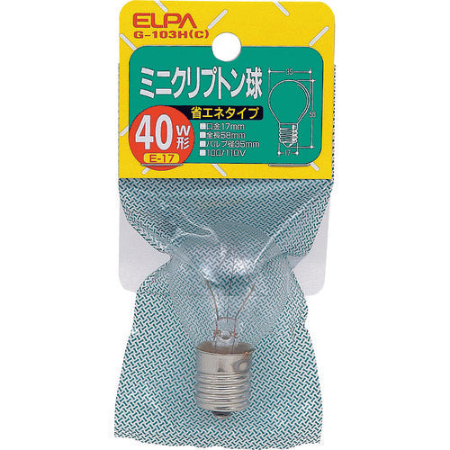 ELPA クリプトン球40W G-103H(C) 1 個