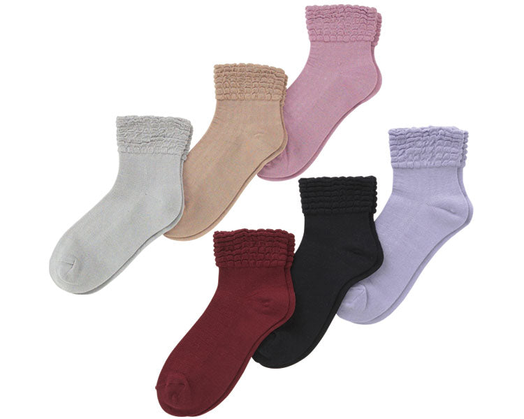Elasticless socks for women, for spring and summer (cotton blend) / 3222H Grey 1 pair