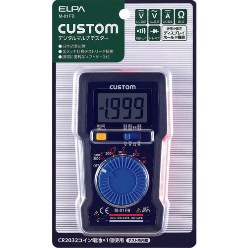ELPA 디지털 멀티 테스터 M-01FB 1개