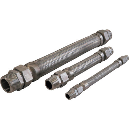 Tofle FTAP Welded Flexible Pipe with Cap Nuts Stainless Steel Male x Male 10AX300L FTAP-7010-300-MM 1 Piece