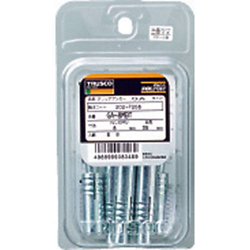 TRUSCO Grip Anchor Steel M8X35 6-Pack (Concrete Anchor/Main Body Drive-in Type) GA-8MBT 1 PK