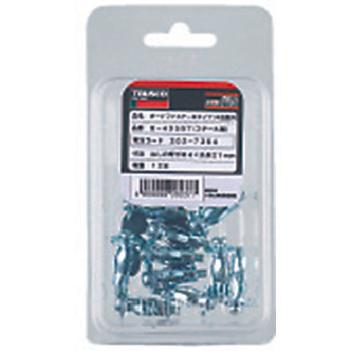 TRUSCO Board Fastener Steel M4X25 12 Pieces (Hollow Wall Anchor/Scissor Fixing Type) B-405BT 1 PK