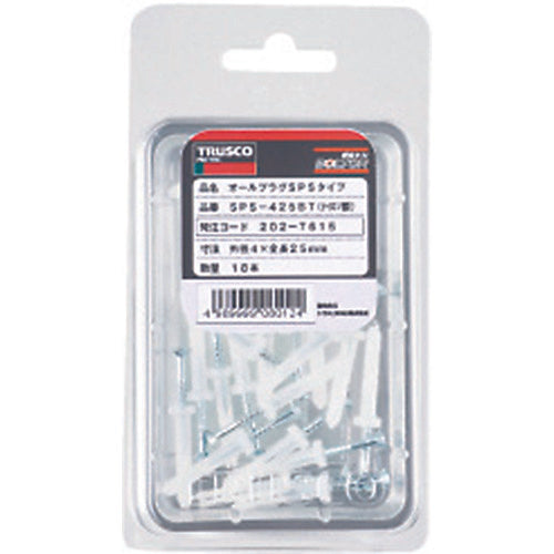 TRUSCO All Plug Steel 4X25 18pcs (Concrete Anchor/Drive-in Type) SPS-425BT 1 PK